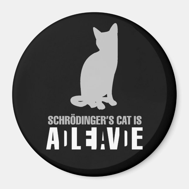 Shrodinger's Cat Magnet (Front)