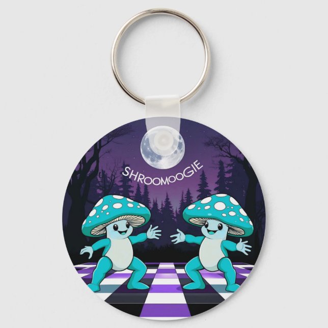 Shroom Boogie Badge Keychain (Front)