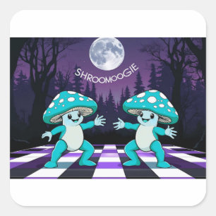 Shroom Boogie Tshirt  Square Sticker
