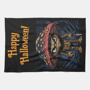 Shroomfoot: Forest Fiend of the Fungi Kitchen Towel