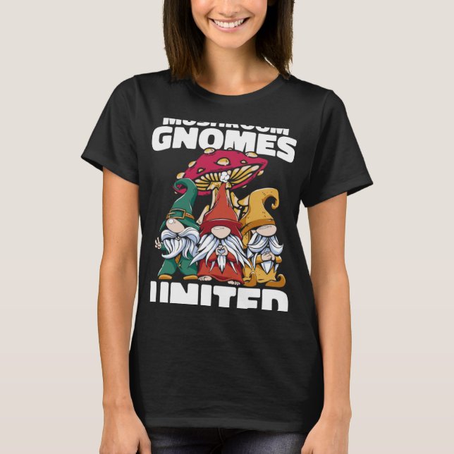 Shrooming United Hunter Fungi Mushrooming  Mushroo T-Shirt (Front)