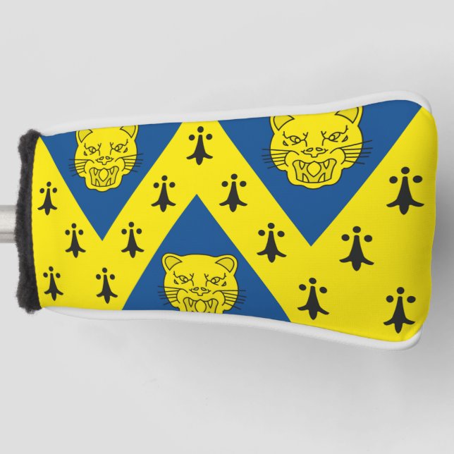 Shropshire county flag golf head cover (Front)