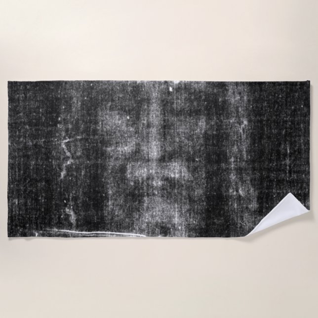 Shroud Of Turin Beach Towel (Front)