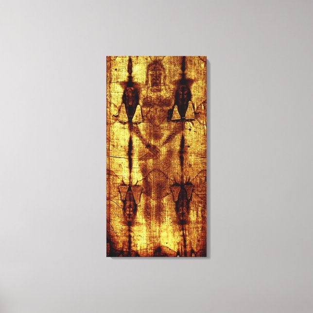 Shroud Of Turin : Jesus Christ Canvas Print (Front)