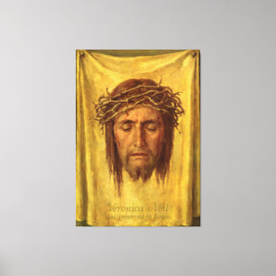Shroud of Turin Jesus Christ face, Holy Face Canvas Print