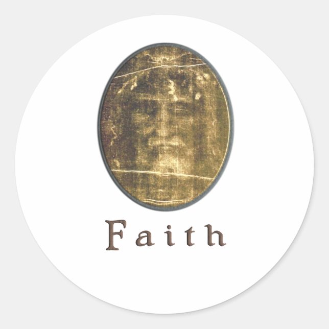 Shroud of Turin products Classic Round Sticker (Front)