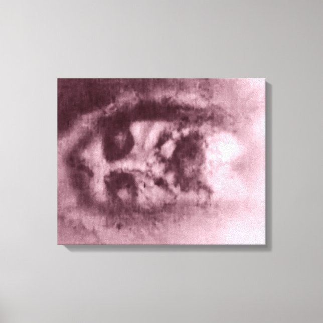 Shroud of Turin (Red) on canvas Print (Front)