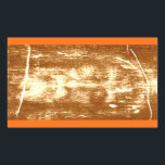 SHROUD of TURIN Sticker<br><div class="desc">JESUS'S BURIAL CLOTH</div>