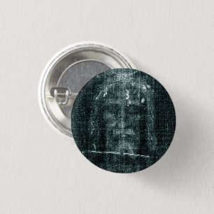 Shroud of Turin (Turin Shroud) Jesus Christ Face 1 Inch Round Button