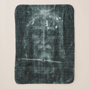 Shroud of Turin (Turin Shroud) Jesus Christ Face Sherpa Blanket