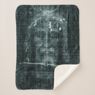 Shroud of Turin (Turin Shroud) Jesus Christ Face Sherpa Blanket