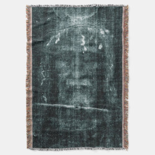 Shroud of Turn (Turin Shroud) Jesus Christ Poster Throw Blanket