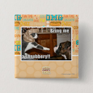 Shrubbery 2 Inch Square Button