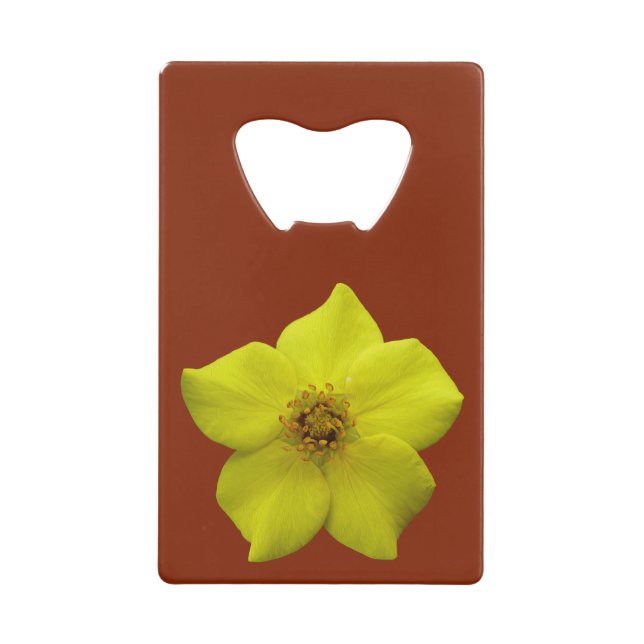 Shrubby Cinquefoil #1 Wallet Bottle Opener (Front)