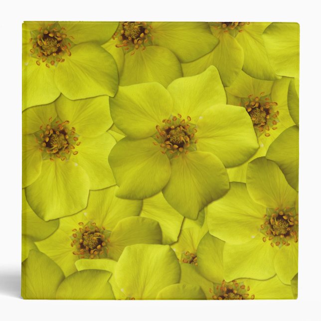 Shrubby Cinquefoil Seamless Pattern Binder (Front)