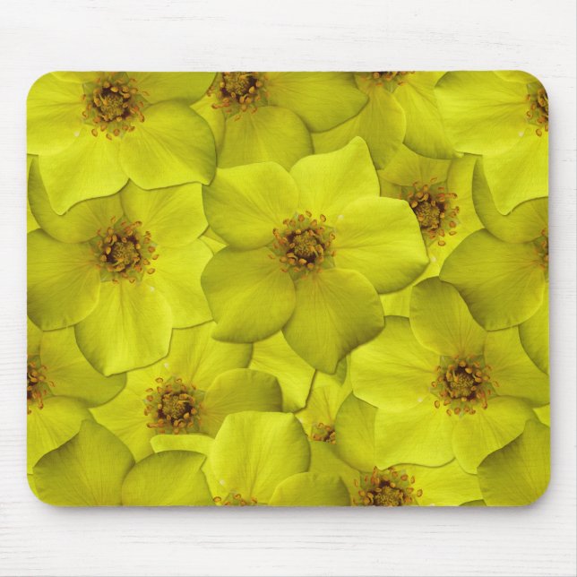Shrubby Cinquefoil Seamless Pattern Mouse Pad (Front)
