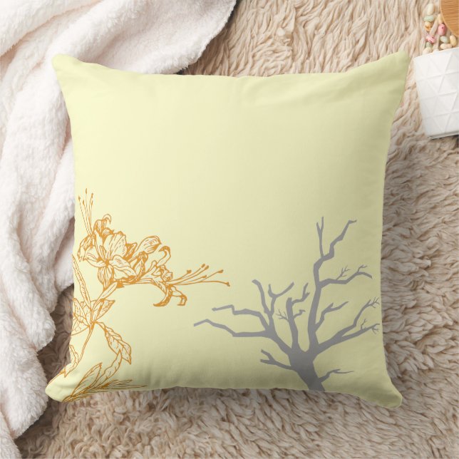 Shrubs Throw Pillow (Blanket)