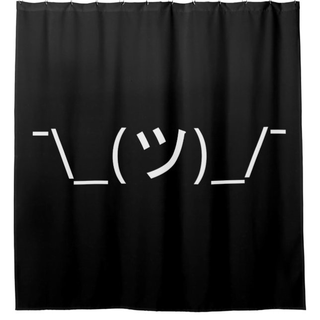Shrug Emoticon ¯\_(ツ)_/¯ Japanese Kaomoji (Front)