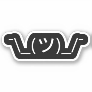 Shrug Emoticon ¯\_(ツ)_/¯ Japanese Kaomoji