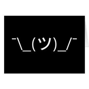 Shrug Emoticon ¯\_(ツ)_/¯ Japanese Kaomoji