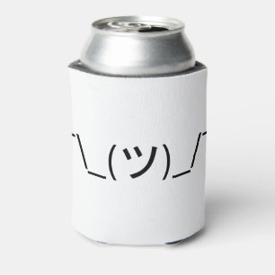 Shrug Emoticon ¯\_(ツ)_/¯ Japanese Kaomoji Can Cooler