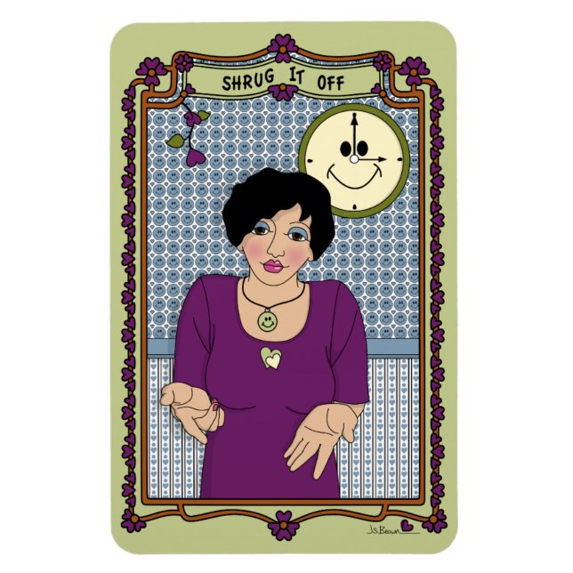 Shrug It Off_A_4x6 Refrigerator Magnet (Vertical)