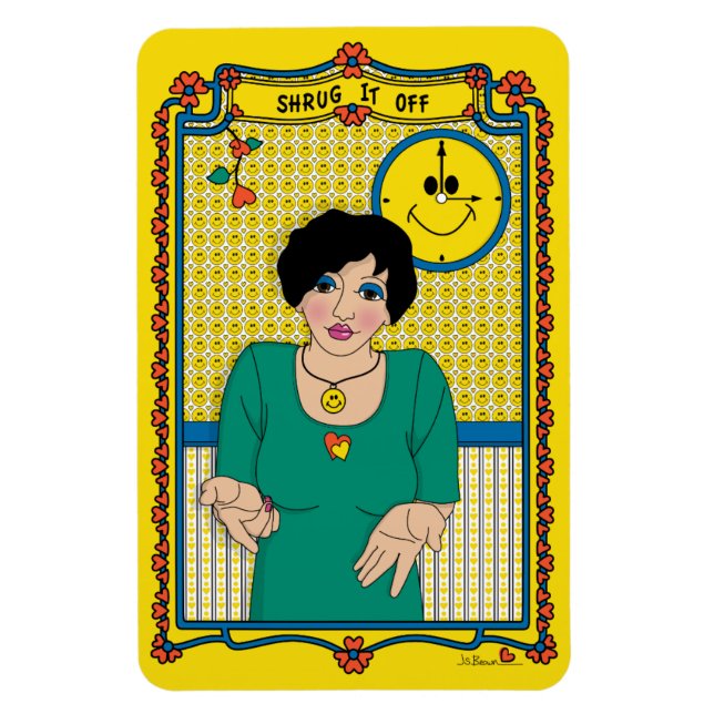 Shrug It Off_B_4x6 Refrigerator Magnet (Vertical)