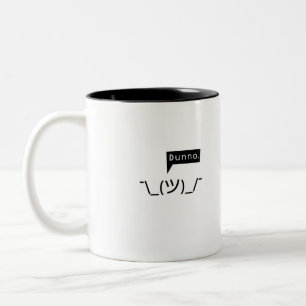 Shruggie Don't Know Mug