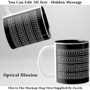 Shu Duh Fuh Cup Message caché 135WB Mug inhabituel