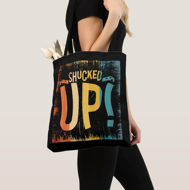 Shucked Up Cornhole Cornhole Player  Tote Bag (Close Up)