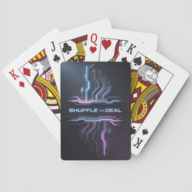 Shuffle And Deal Playing Cards (Back)