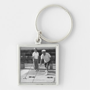 Shuffleboard Keychain