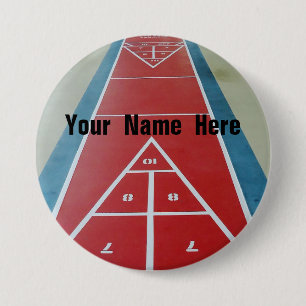 Shuffleboard on Board 3 Inch Round Button
