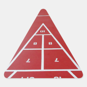 Shuffleboard on Board Triangle Sticker