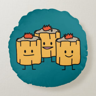 Shumai Chinese Dumplings Dim Sum Dimsum Dumpling p Round Pillow