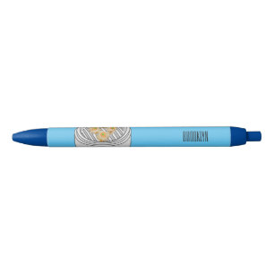 Shumai dim sum cartoon illustration black ink pen