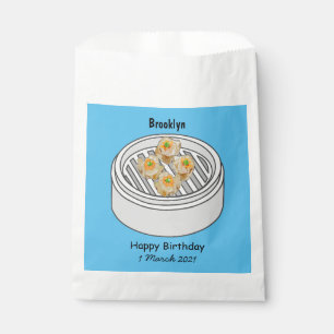 Shumai dim sum cartoon illustration favour bag