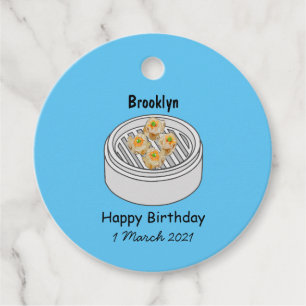 Shumai dim sum cartoon illustration favour tags