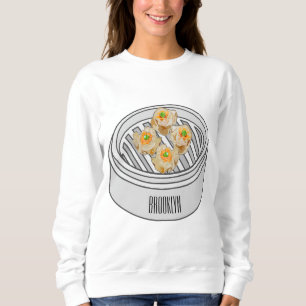Shumai dim sum cartoon illustration sweatshirt