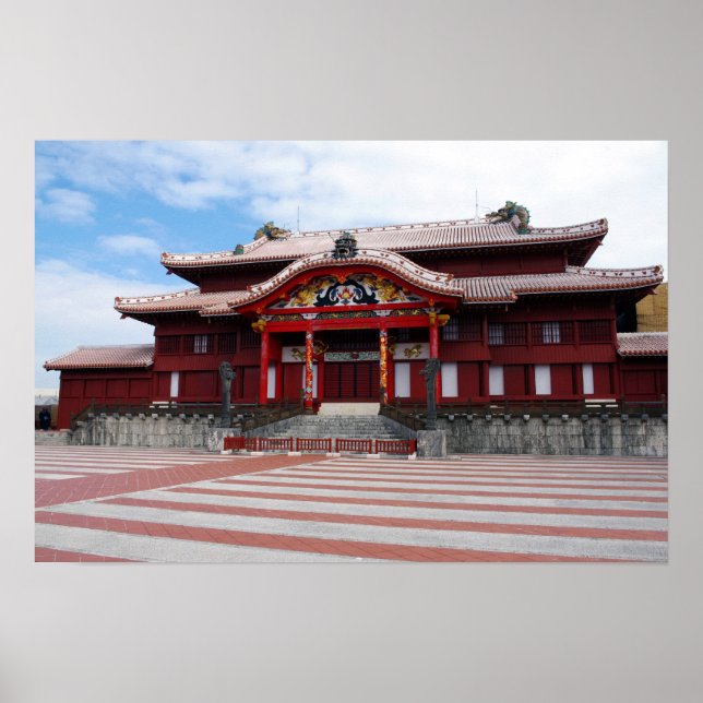 Shuri Castle in Okinawa, Japan Poster (Front)
