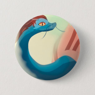 Shussebora Japanese Mythology Dragon Cartoon 2 Inch Round Button
