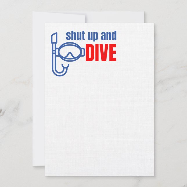 Shut up and dive (Front)