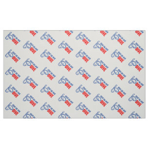 Shut up and dive fabric