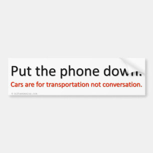 Shut up and drive bumper sticker