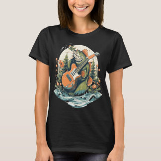 Shut Up And Fish Bass Fishing Fisherman T-Shirt