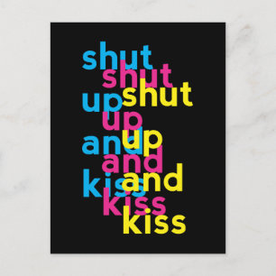 Shut up and kiss, Girls Power Postcard