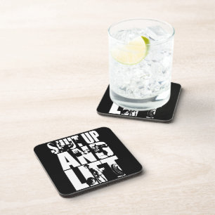 Shut Up And Lift - Gym Workout Motivational Coaster