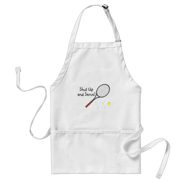 Shut Up And Serve Tennis 2 Standard Apron (Front)