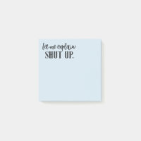 Shut Up Funny Snarky Office Supplies Insult Joke