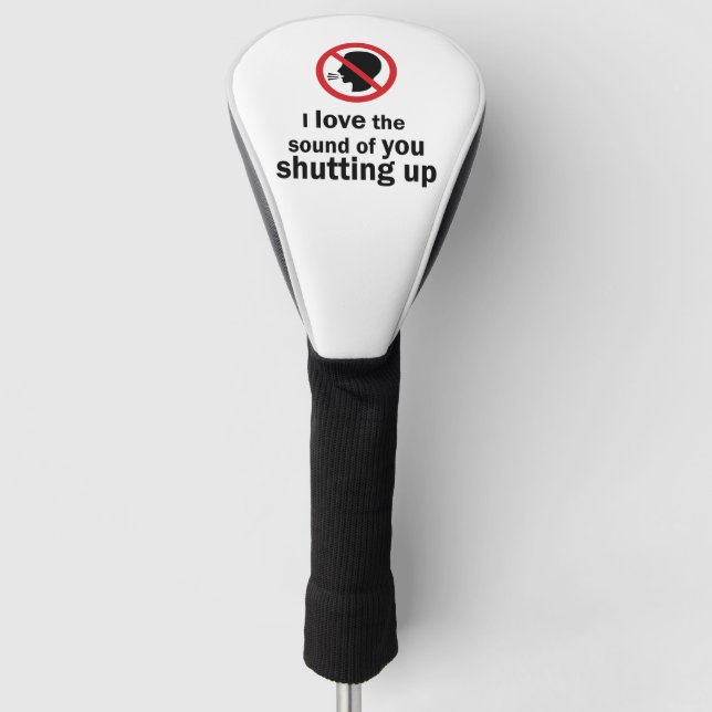 Shut Up Golf Head Cover (Front)